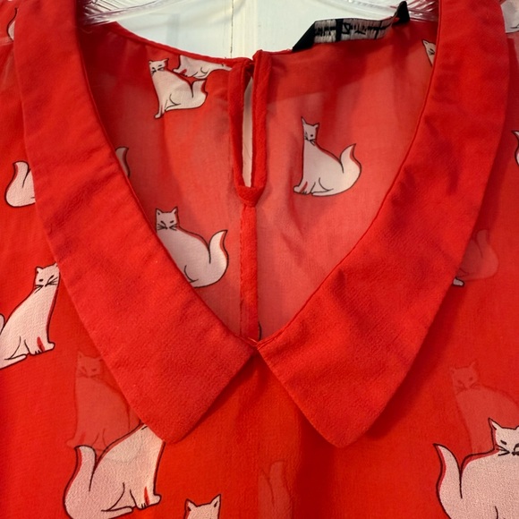 Zara Translucent Cat Collared Tank - Picture 3 of 5